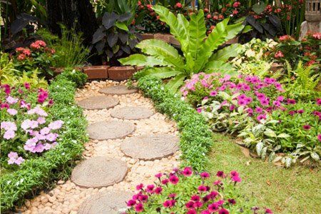 Garden Walkway — Landscape Design Services, Milton, NY