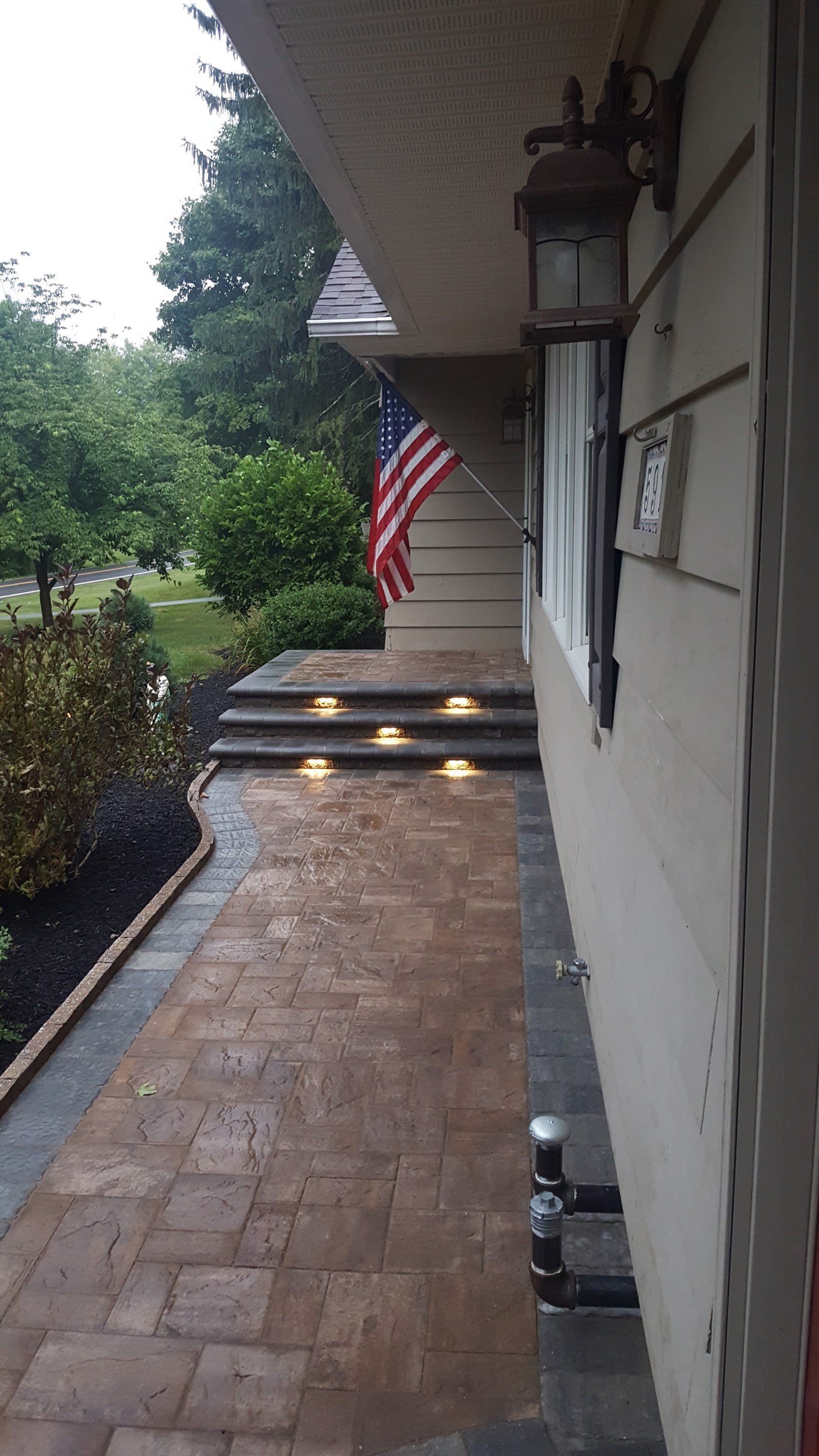 After Photo of a Walkway — Top Seed Landscape Design Inc #2 — Milton, NY