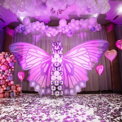 Butterfly Backdrop for Birthday Party Wedding Acrylic Wings