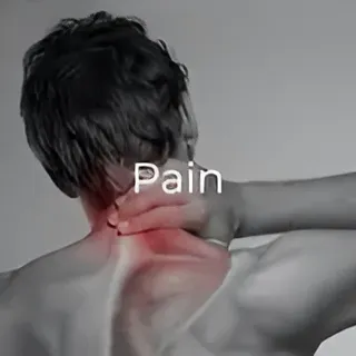 A man is holding his neck in pain