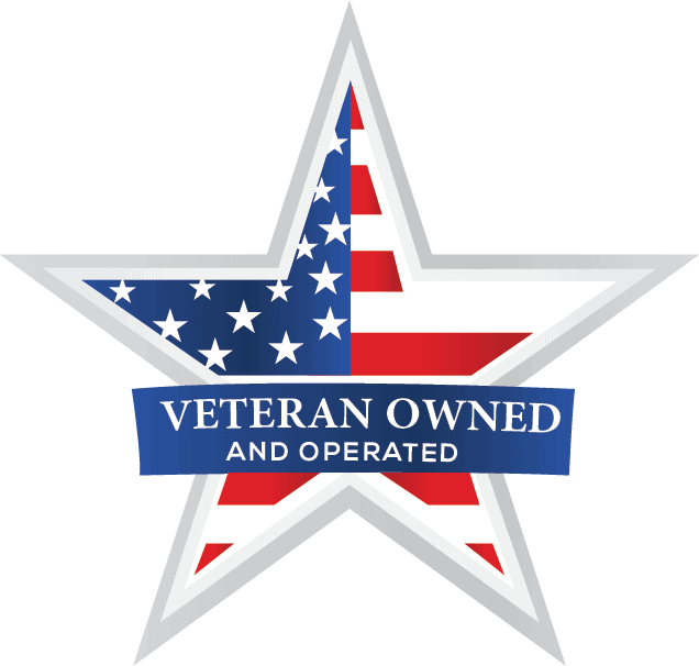 A veteran owned and operated logo