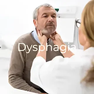 A man with Dysphagia