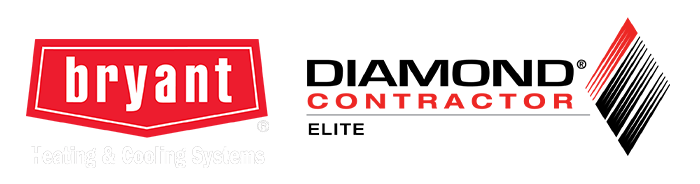 The bryant diamond contractor elite logo is on a white background.