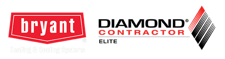 The bryant diamond contractor elite logo is on a white background.