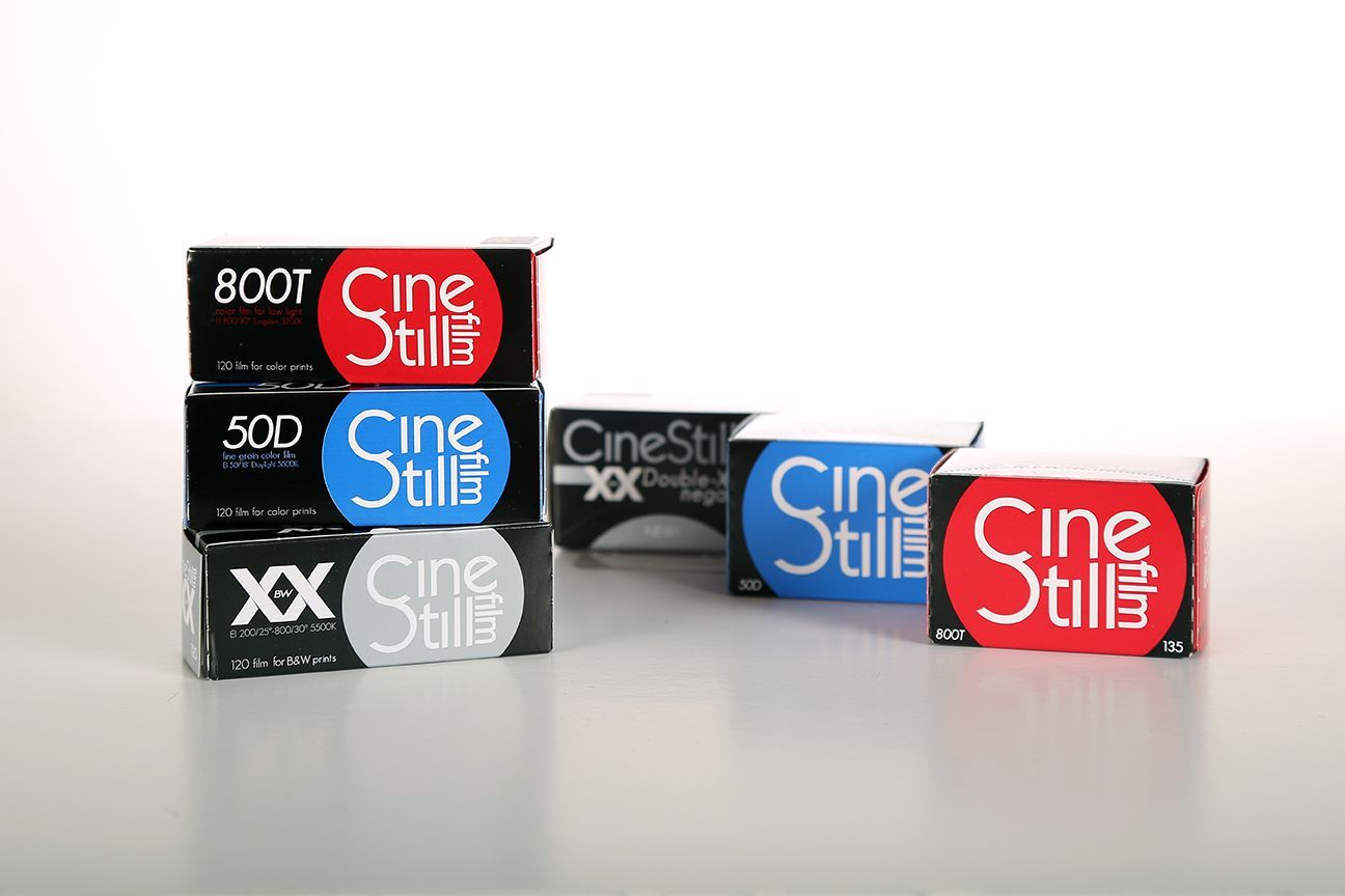 Cinestill 120 and 35mm film in XX, 50D, and 800T varieties