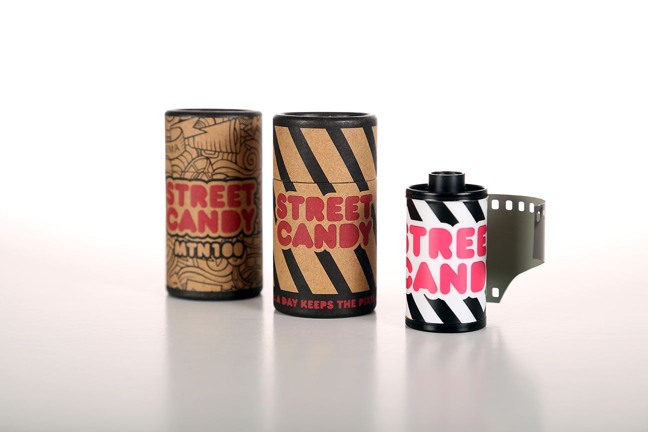 Street Candy Mtn 100 and ATM 35m B&W film