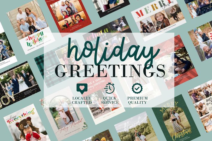 Multiple Holiday Greeting card designs for the season