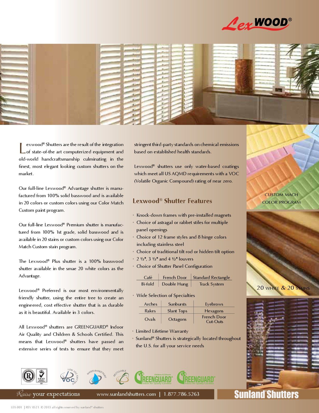 Detailed Information on shutters