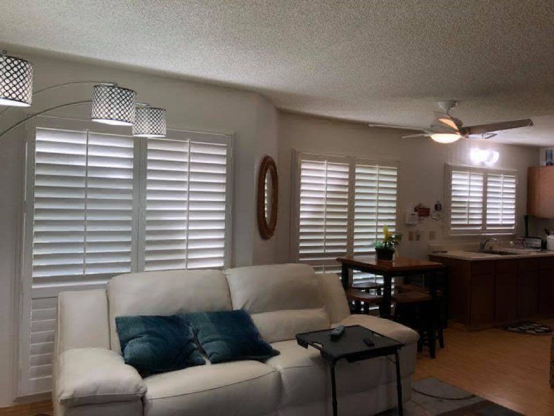 living room window blinds