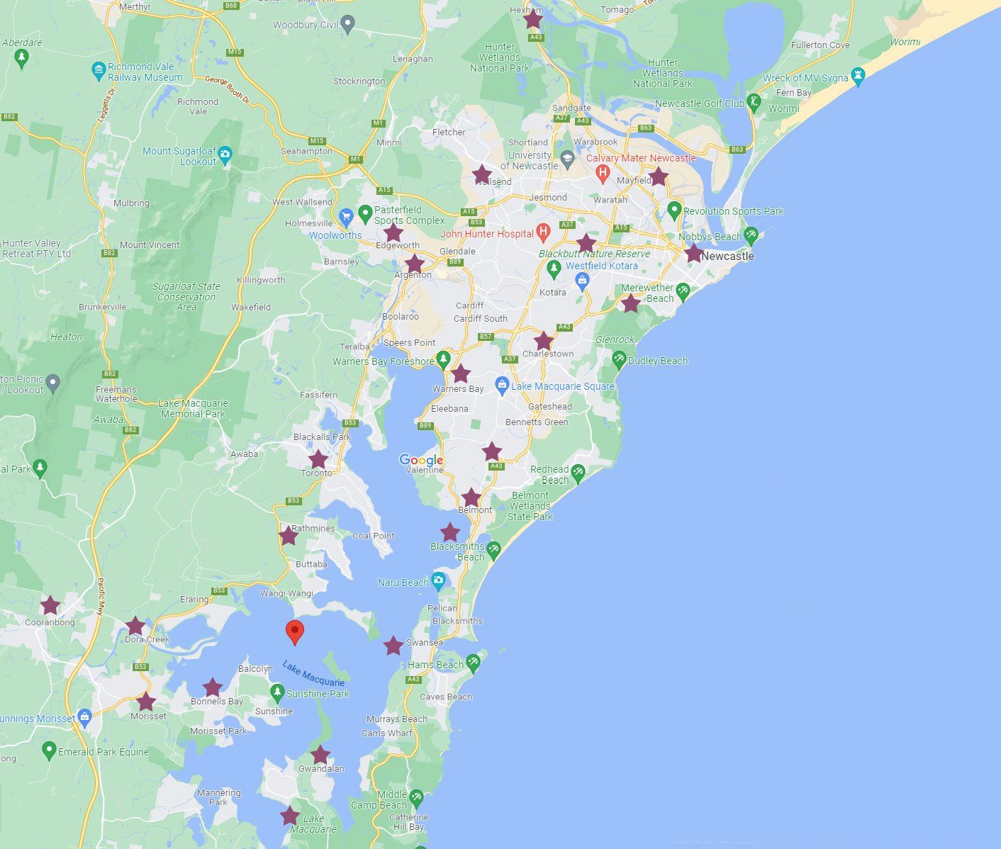 Many tutors located in all areas across Lake Macquarie and Newcastle