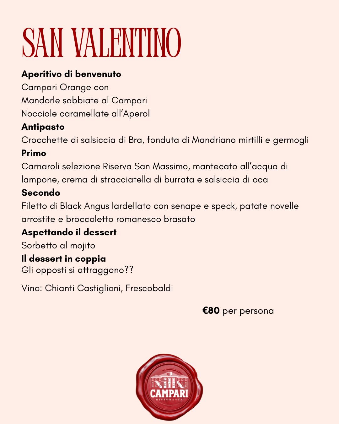 menu san valentino 2026