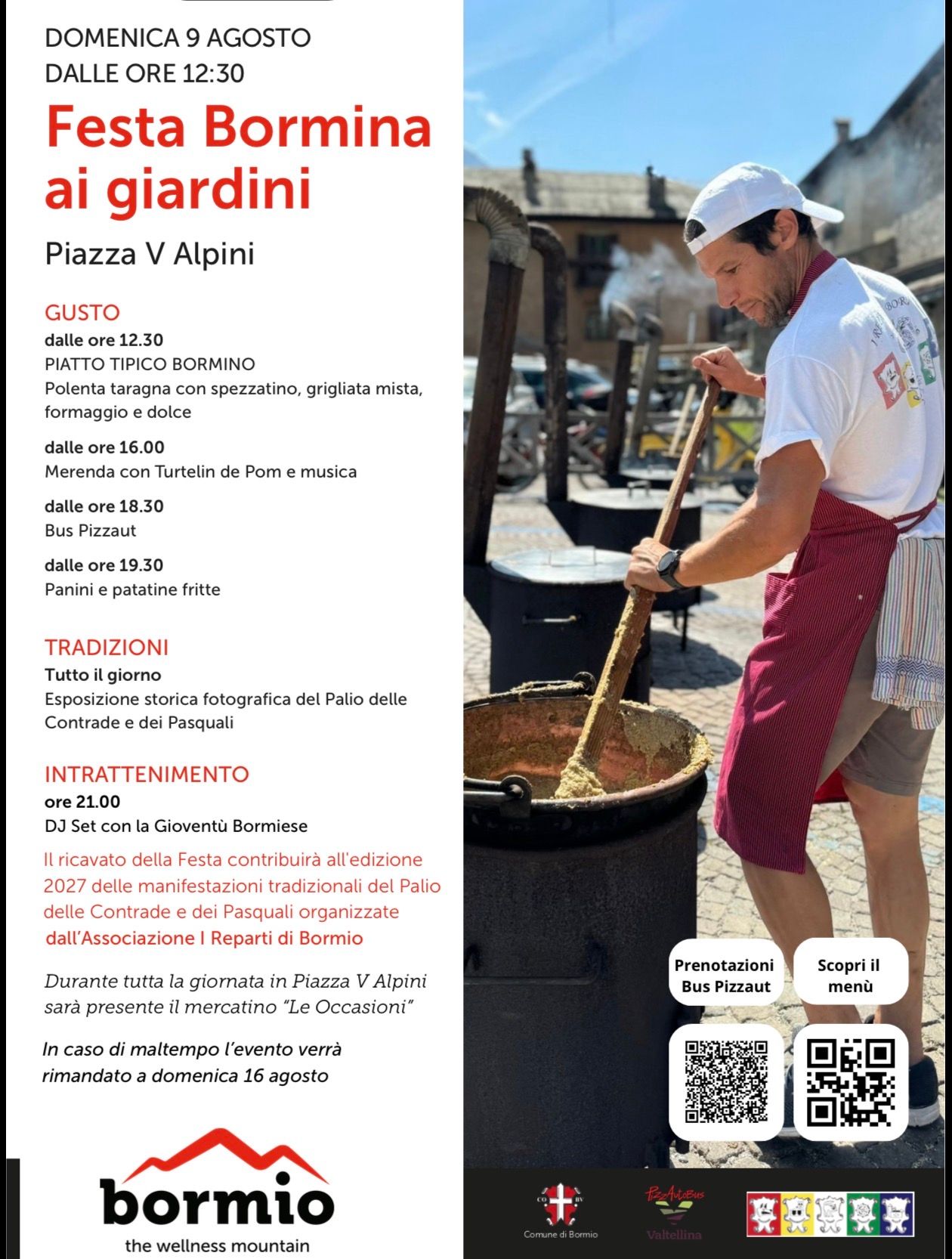 Un manifesto per un festival gastronomico con l'immagine di una persona che versa del liquido in una ciotola di cibo.