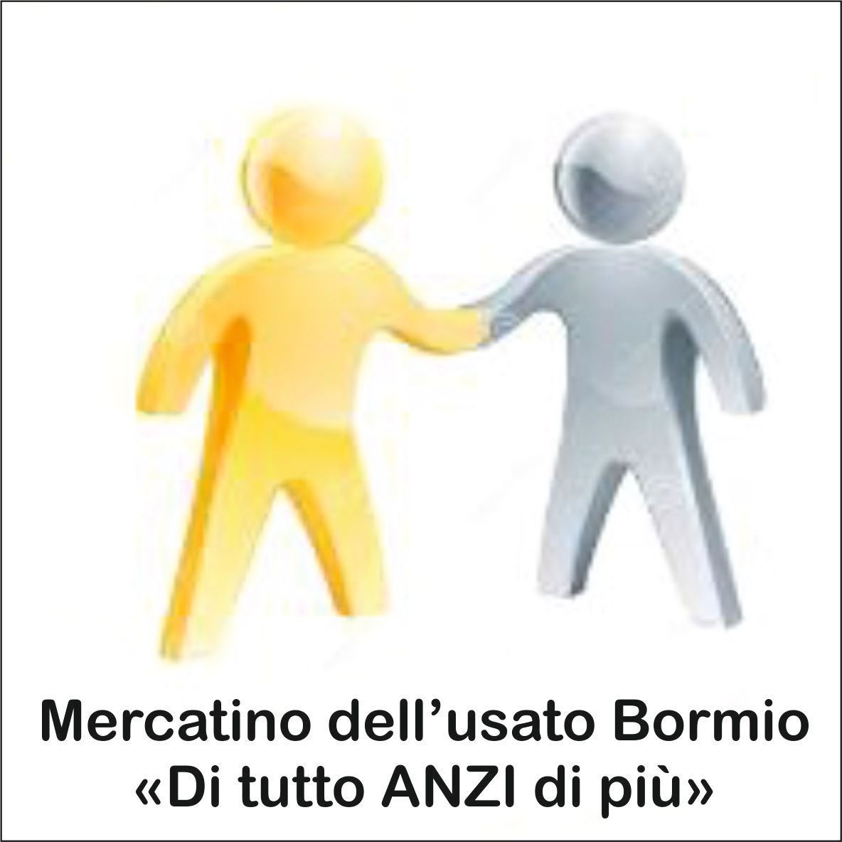 A logo for mercatino dell ' usato bormio di tutto anzi di più