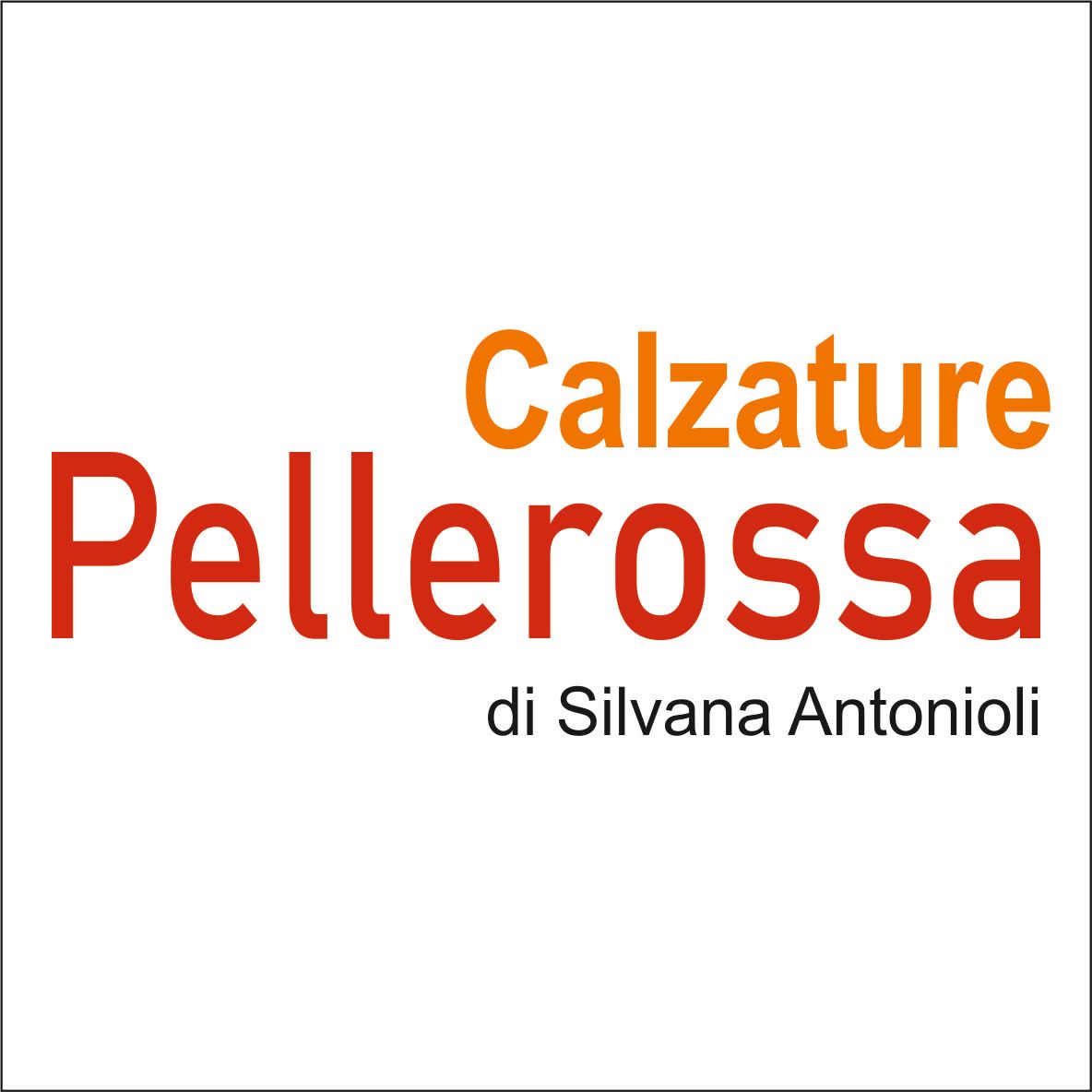 A logo for calzature pellerossa di silvana antonioli