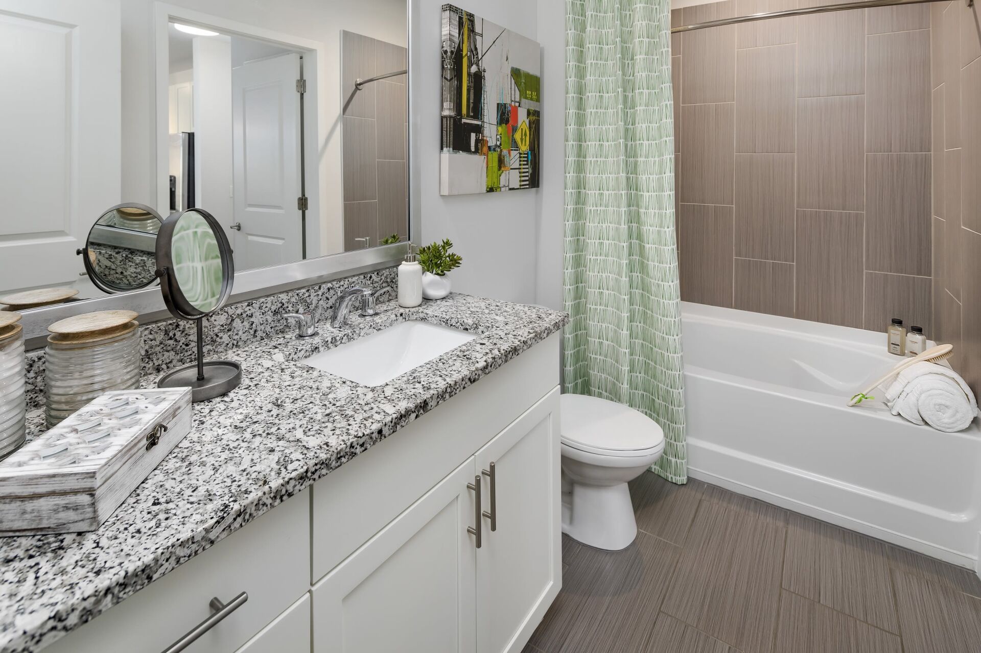Central Station on Orange | Bathroom with Double Sinks