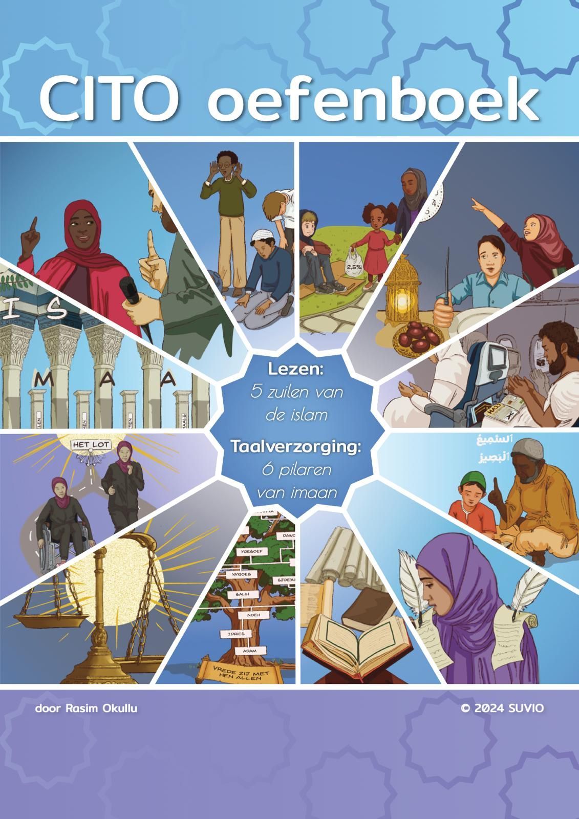 Maak kennis met ons unieke CITO Oefenboek!
12 hoofdstukken met thema's die perfect aansluiten bij de islamitische identiteit van de leerlingen, waarin de leerlingen ook nog eens alle begrijpend lezen strategieën krijgen aangeboden die tijdens de CITO toets ter sprake komen!
Dit oefenwerkboek mag gewoon niet ontbreken op een islamitische basisschool!