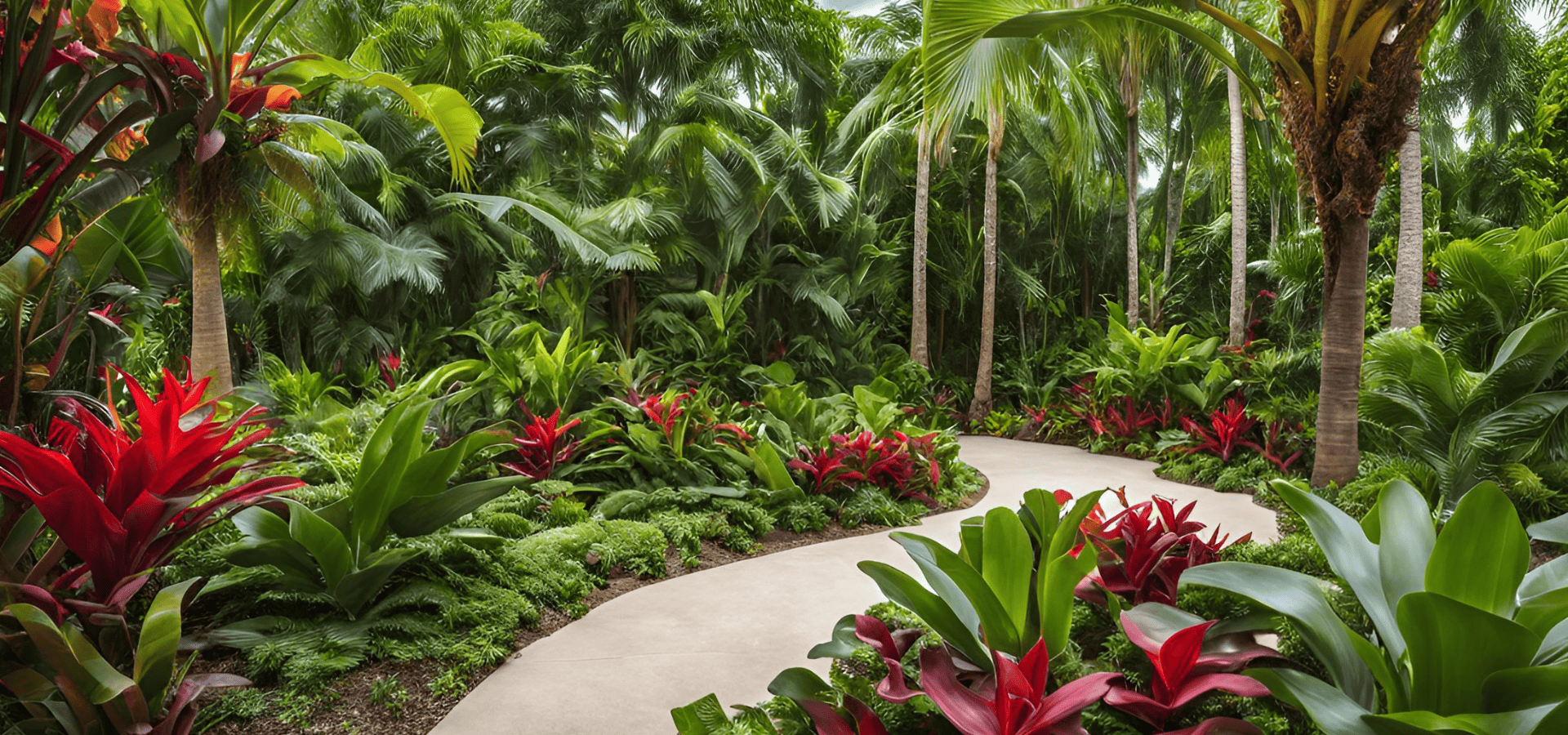 Tropical landscape created by Boise Landscaping Company