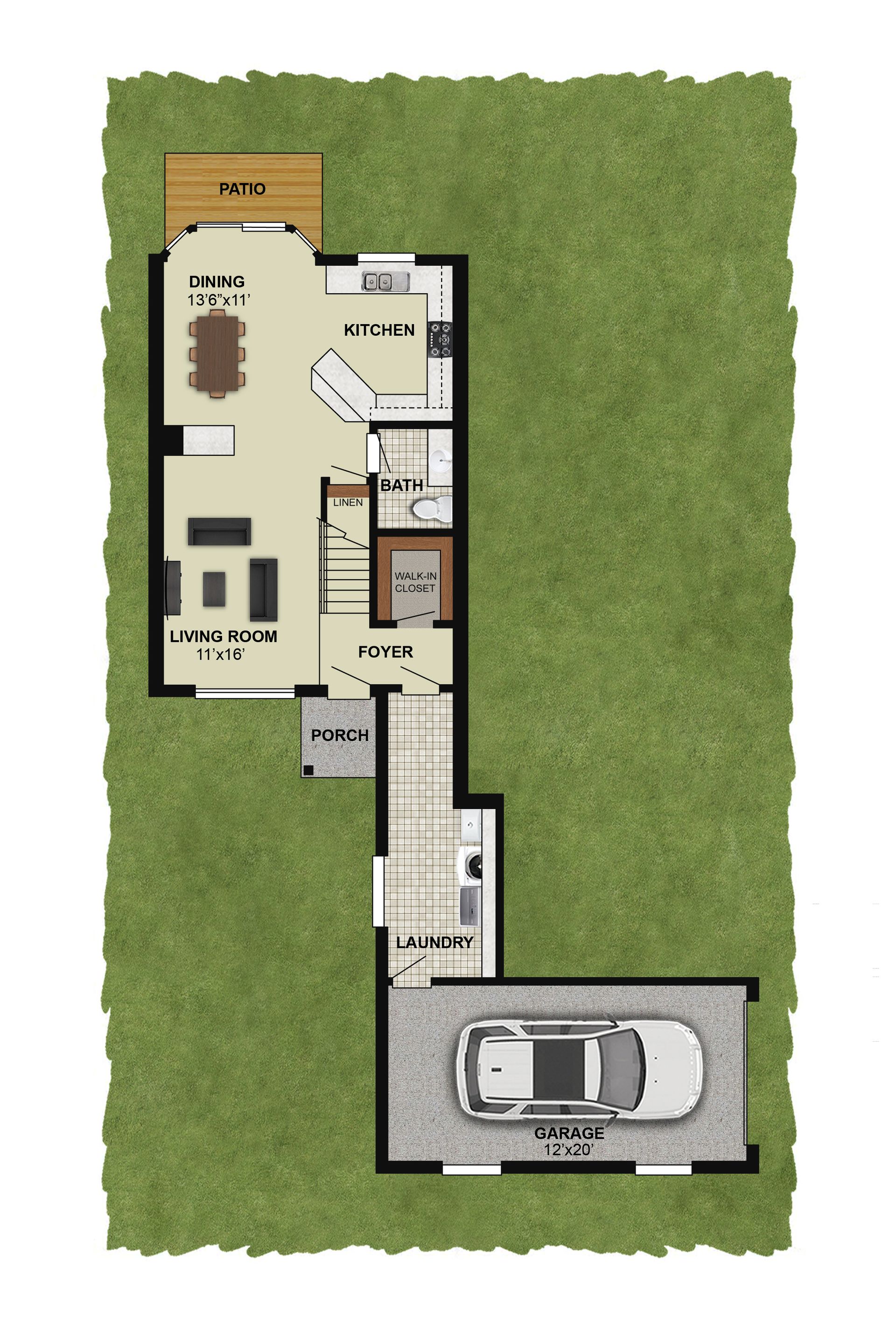 The Arbor Floorplan 1 (First Floor)