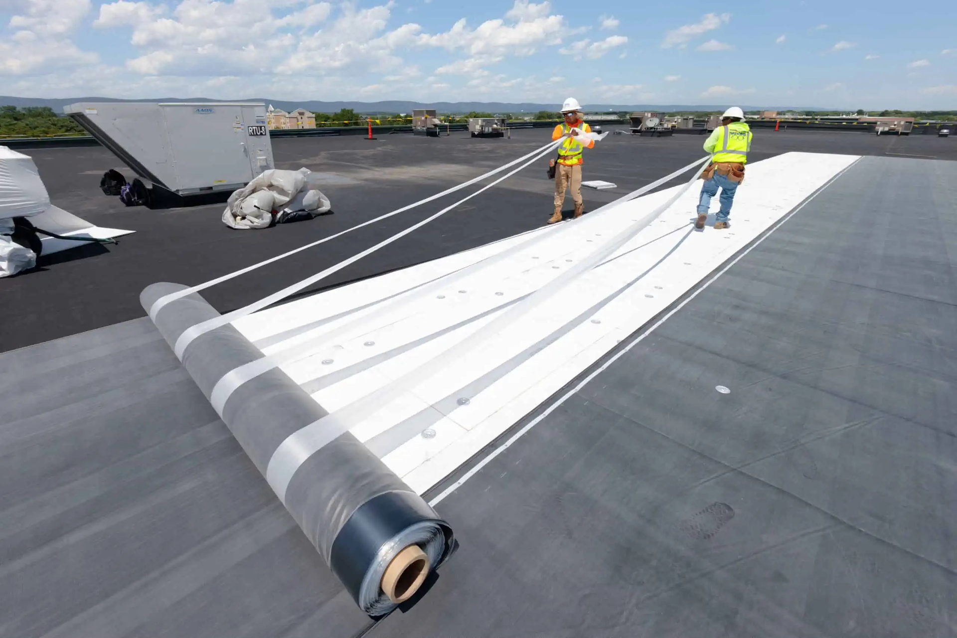 flat roof installation