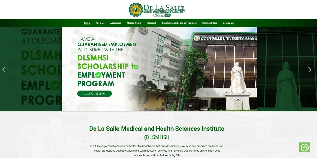 Home | De La Salle Medical and Health Sciences Institute (DLSMHSI)