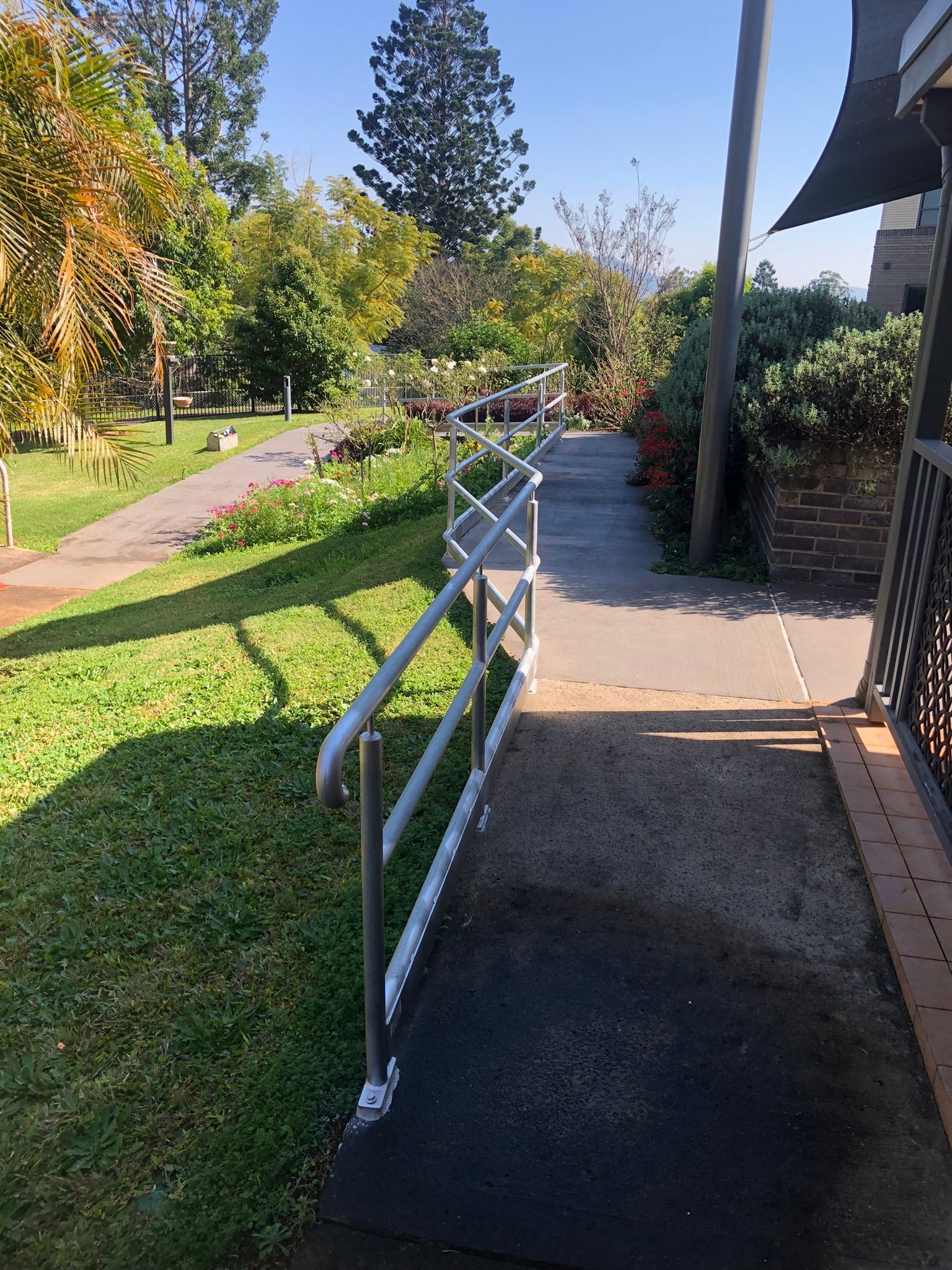 Staircase With Metal Handrails — Soward Steel & Aluminium Fabrication in South Lismore, NSW