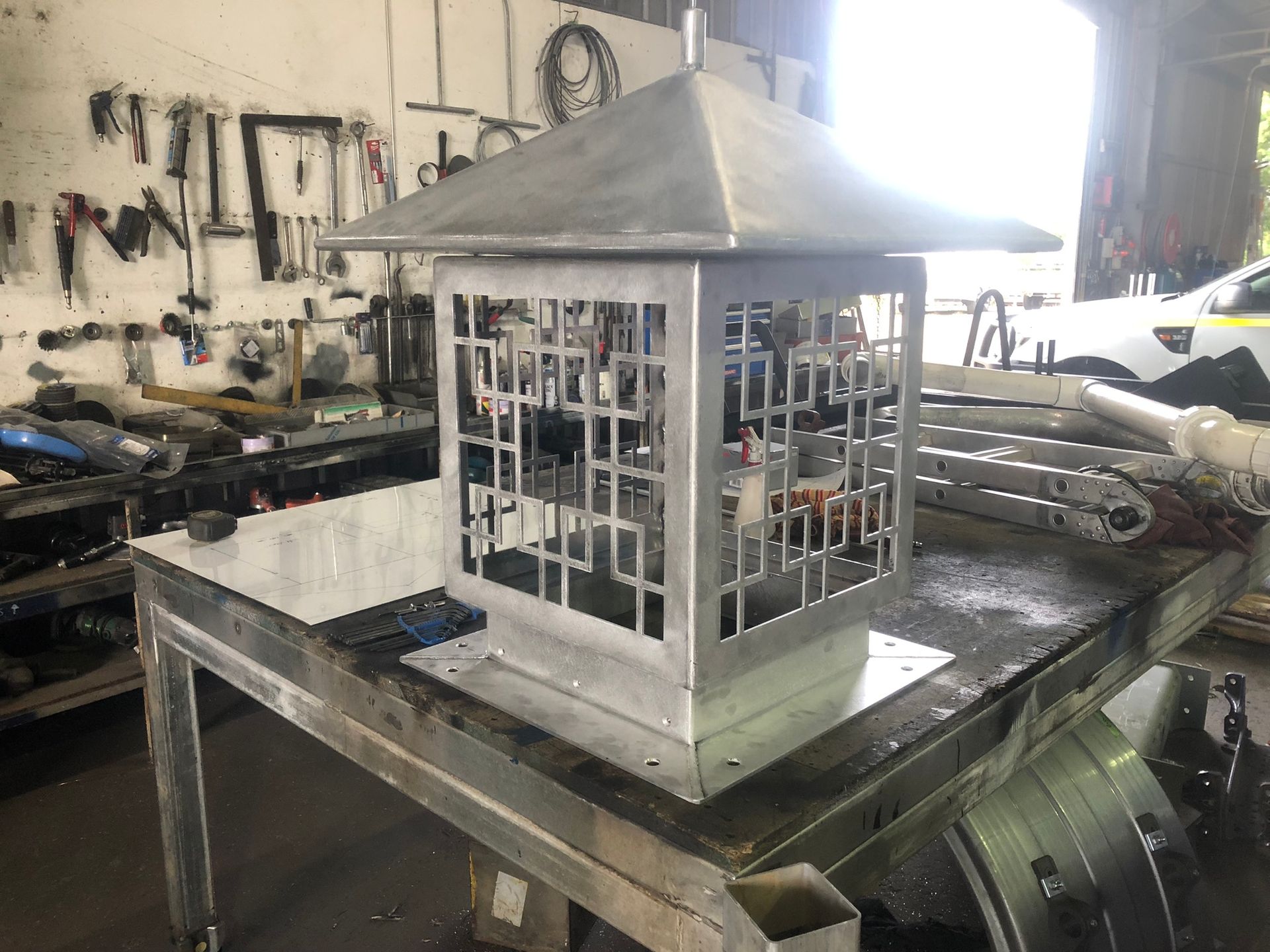 Metal Lantern With A Pagoda-style Roof — Soward Steel & Aluminium Fabrication in South Lismore, NSW