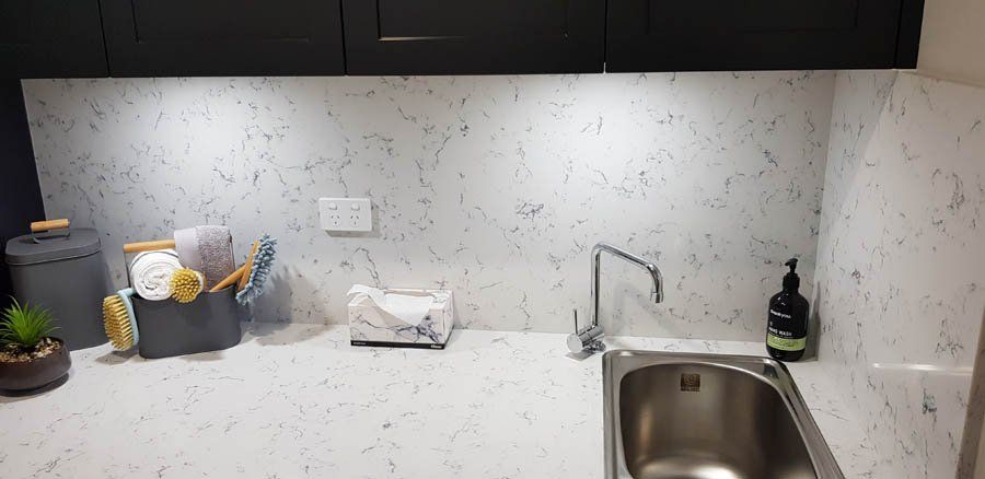 stone backsplash