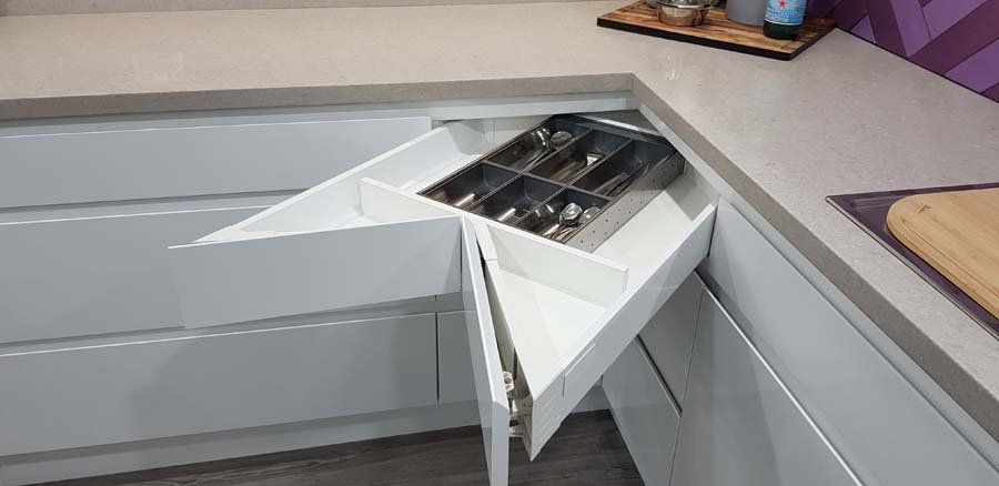 corner drawer open