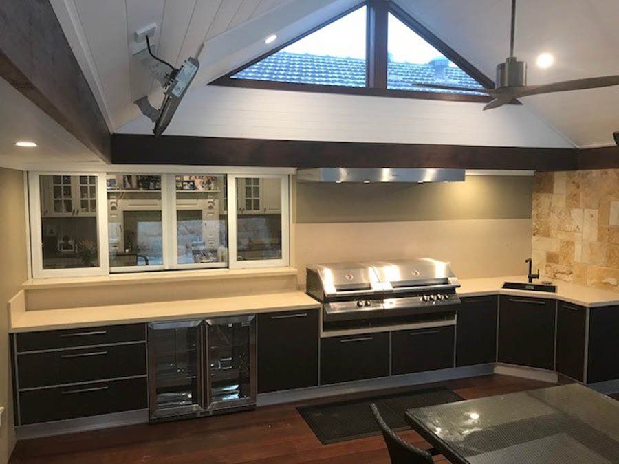 small outdoor kitchen