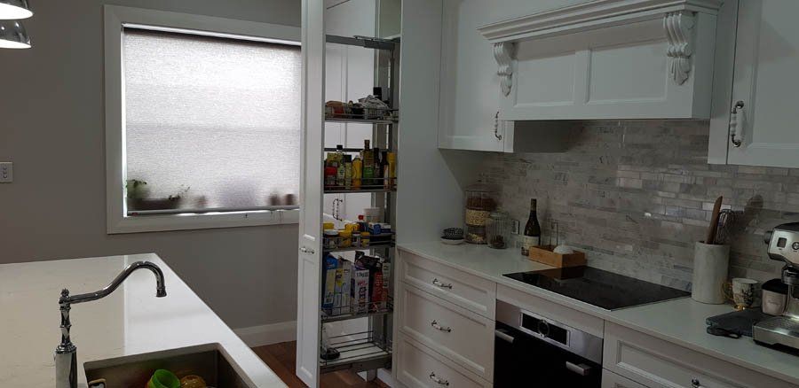 french provincial pull out shelving