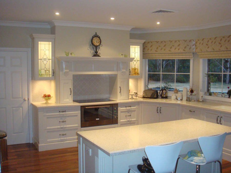 white french provincial kitchen