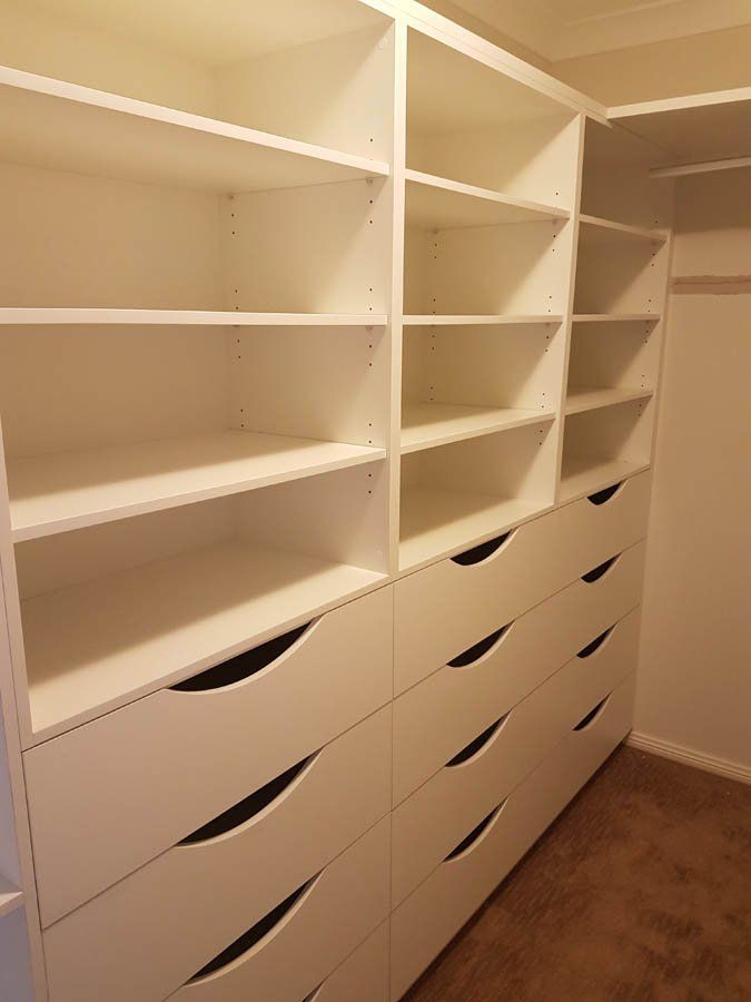 long closet shelves