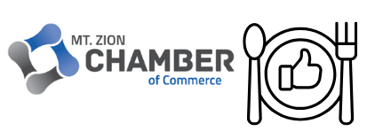 A logo for the mt. zion chamber of commerce