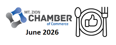 A logo for the mt. zion chamber of commerce