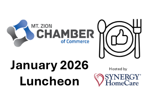 A logo for the mt. zion chamber of commerce