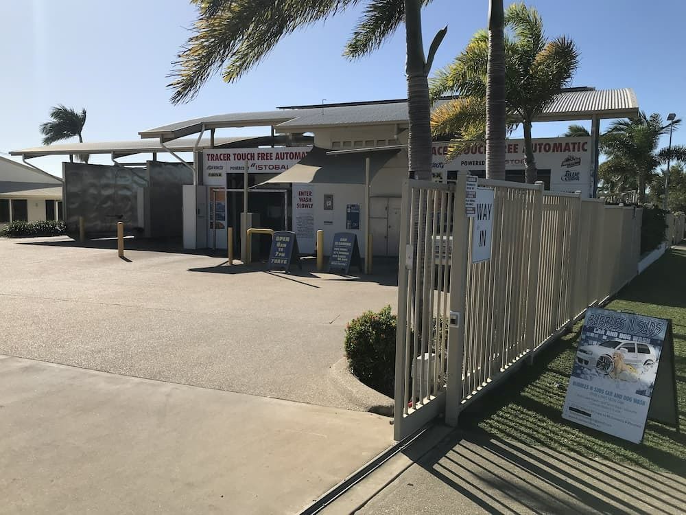 A Building with A Sign that Says ' Toyota ' on It — Whitsunday Wash In Bowen, QLD