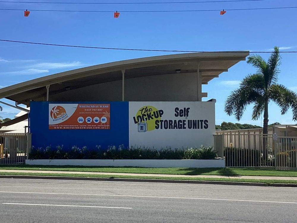 A Building with A Sign that Says Self Storage Units — Whitsunday Wash In Bowen, QLD