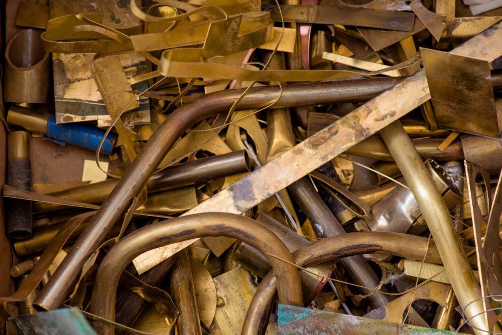 réserve de laiton recyclé