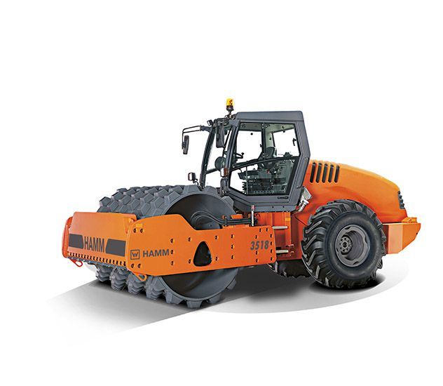 A large orange and gray roller on a white background.