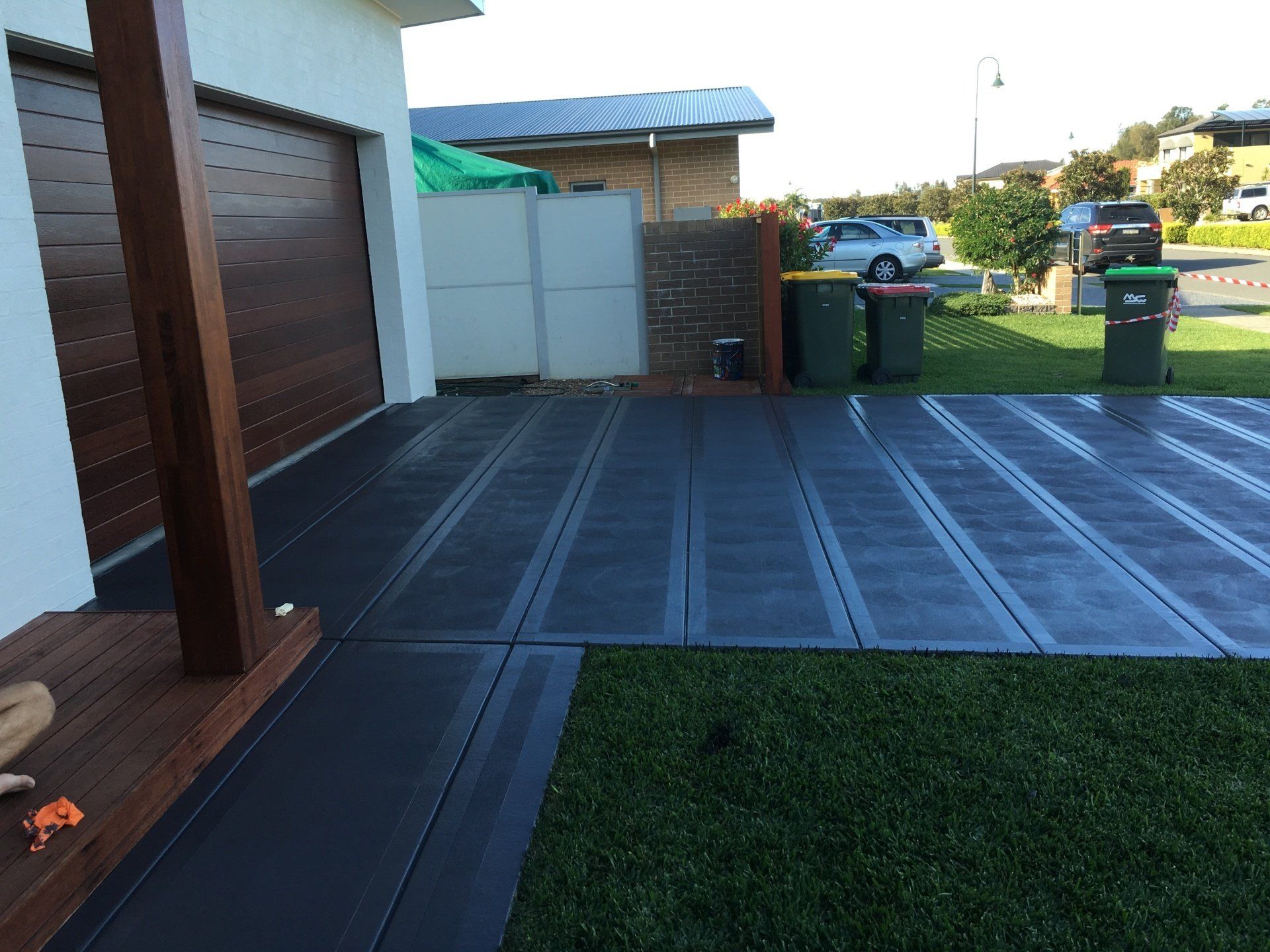 Backyard Concrete Floor Patio — Concrete Driveways in Port Macquarie, NSW