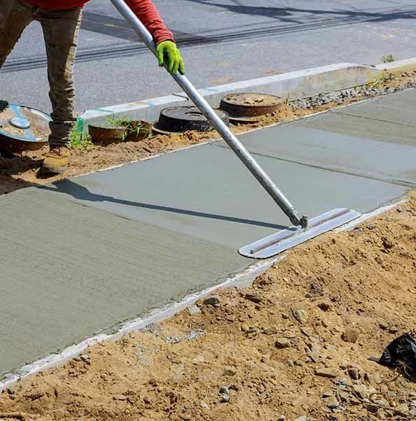 Freshly Poured Sidewalks — Concrete Driveways in Port Macquarie, NSW