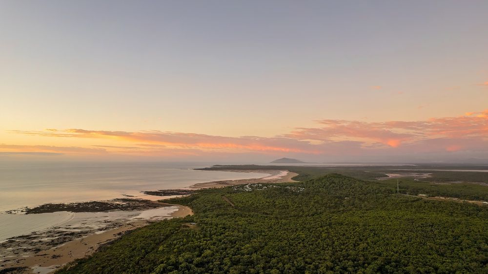 Aerial View Of Sunrise On Beach — Blinds Installation in Palmerston, NT