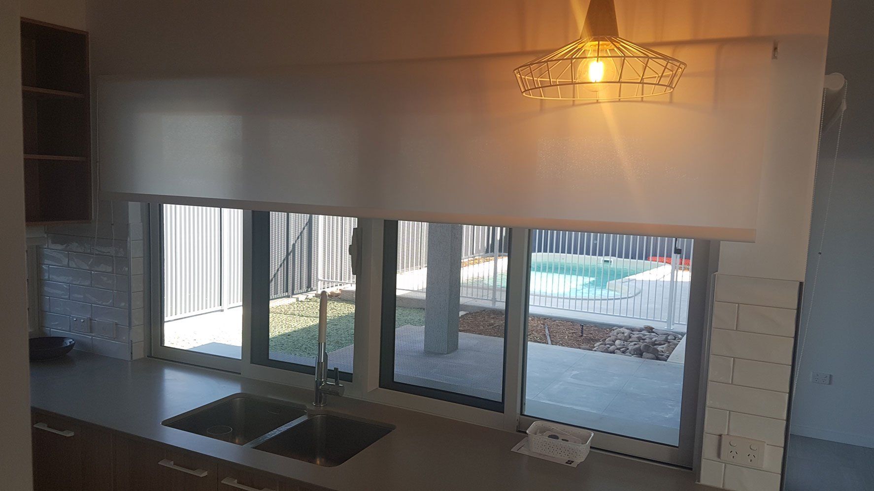 Light Near Tabletop — Blinds Installation in Winnellie, NT