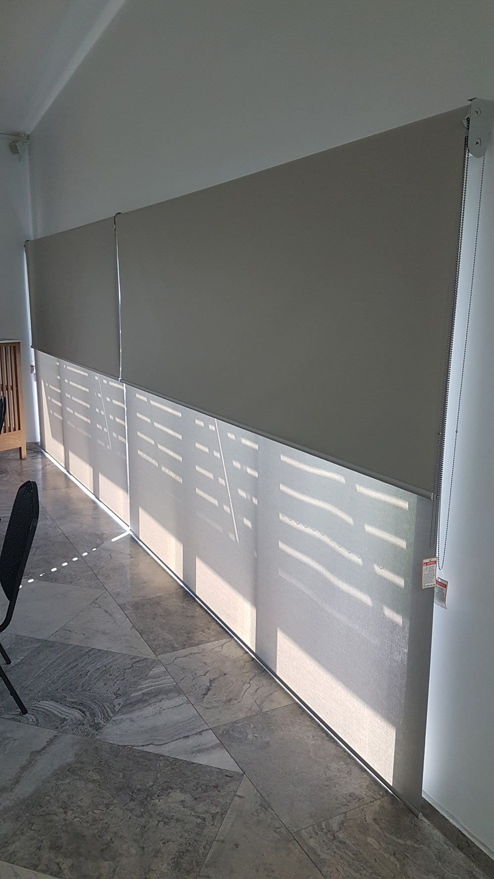 Doors With Rolled Down Blinds — Blinds Installation in Winnellie, NT