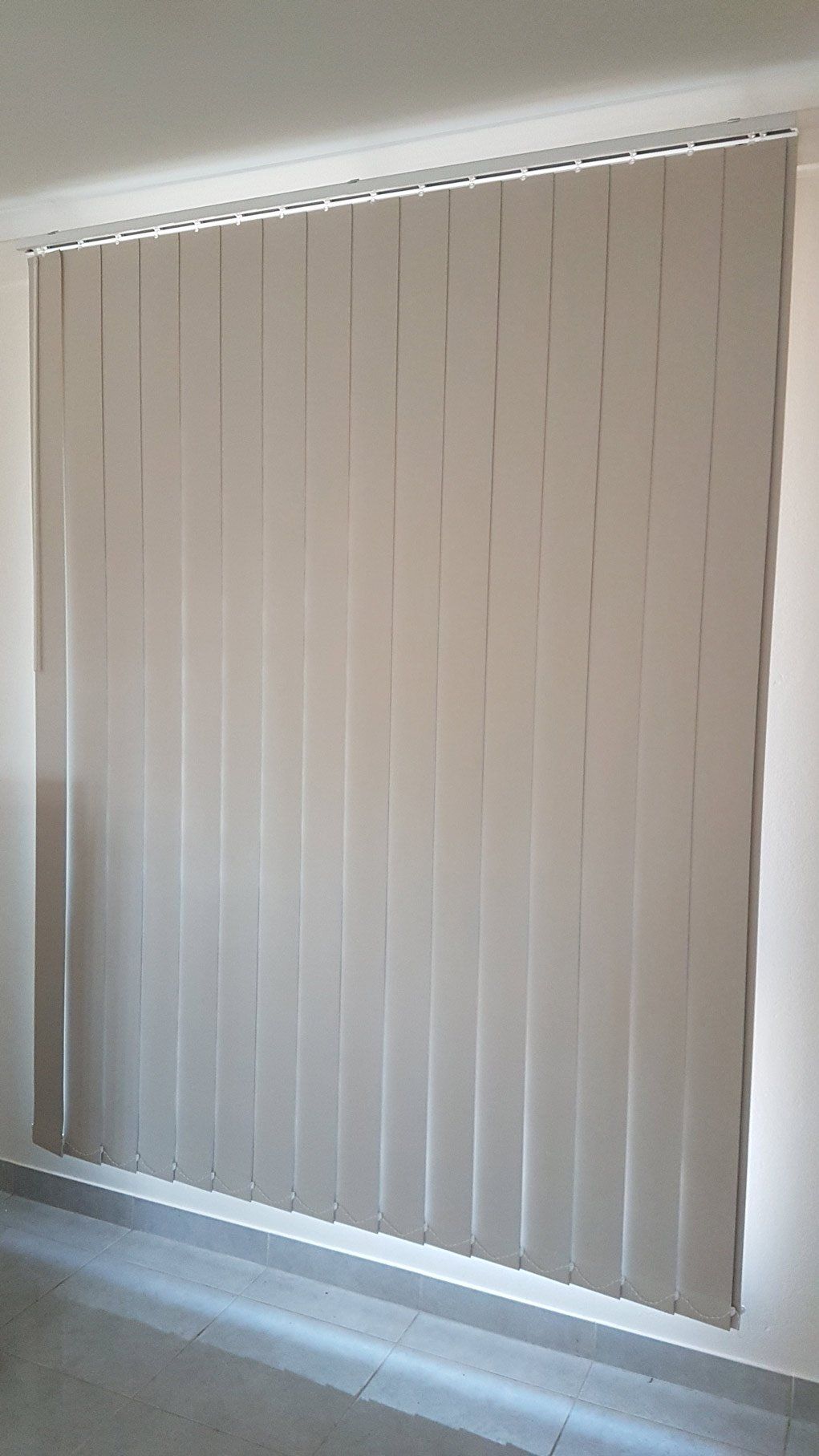 Light Colored Vertical Blinds — Blinds Installation in Winnellie, NT