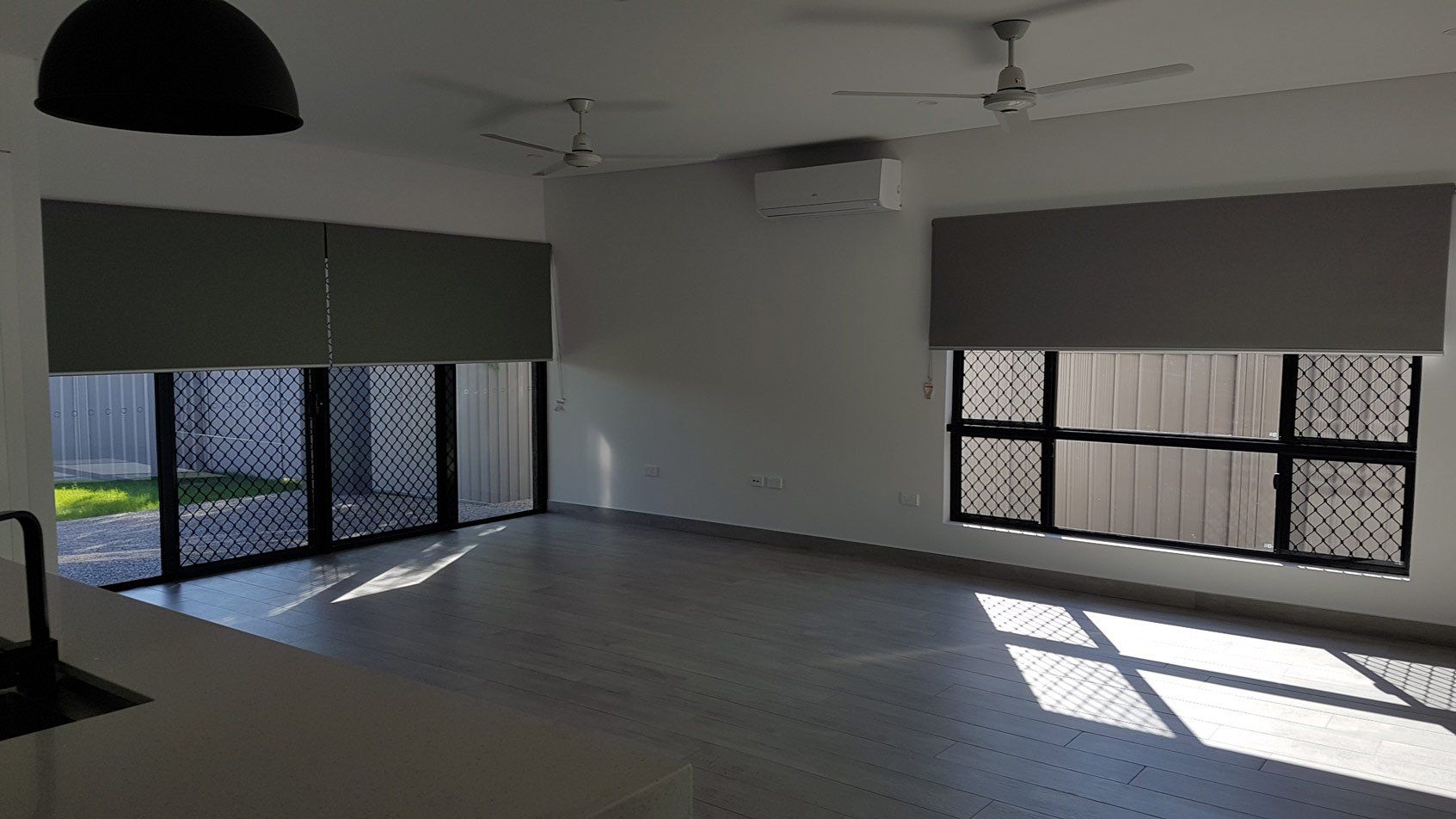 Room With Sliding Security Screen Doors And Windows — Blinds Installation in Winnellie, NT