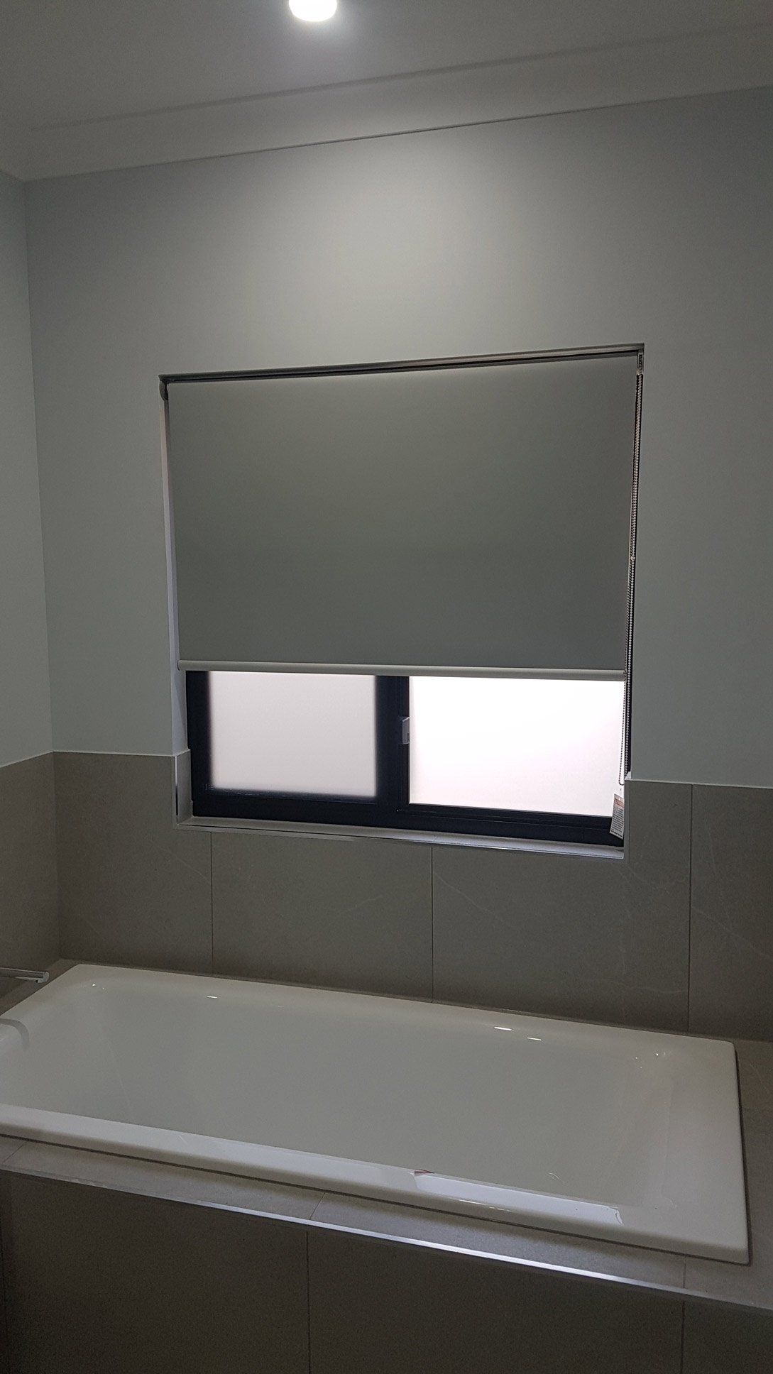 Bathroom With Window — Blinds Installation in Winnellie, NT