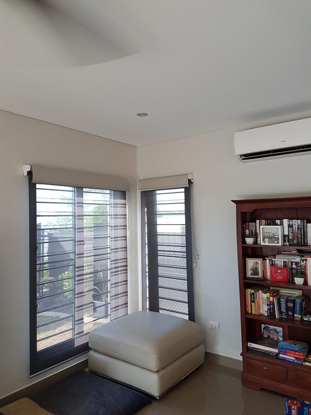 Corner Jalousie Windows With Blinds — Blinds Installation in Winnellie, NT