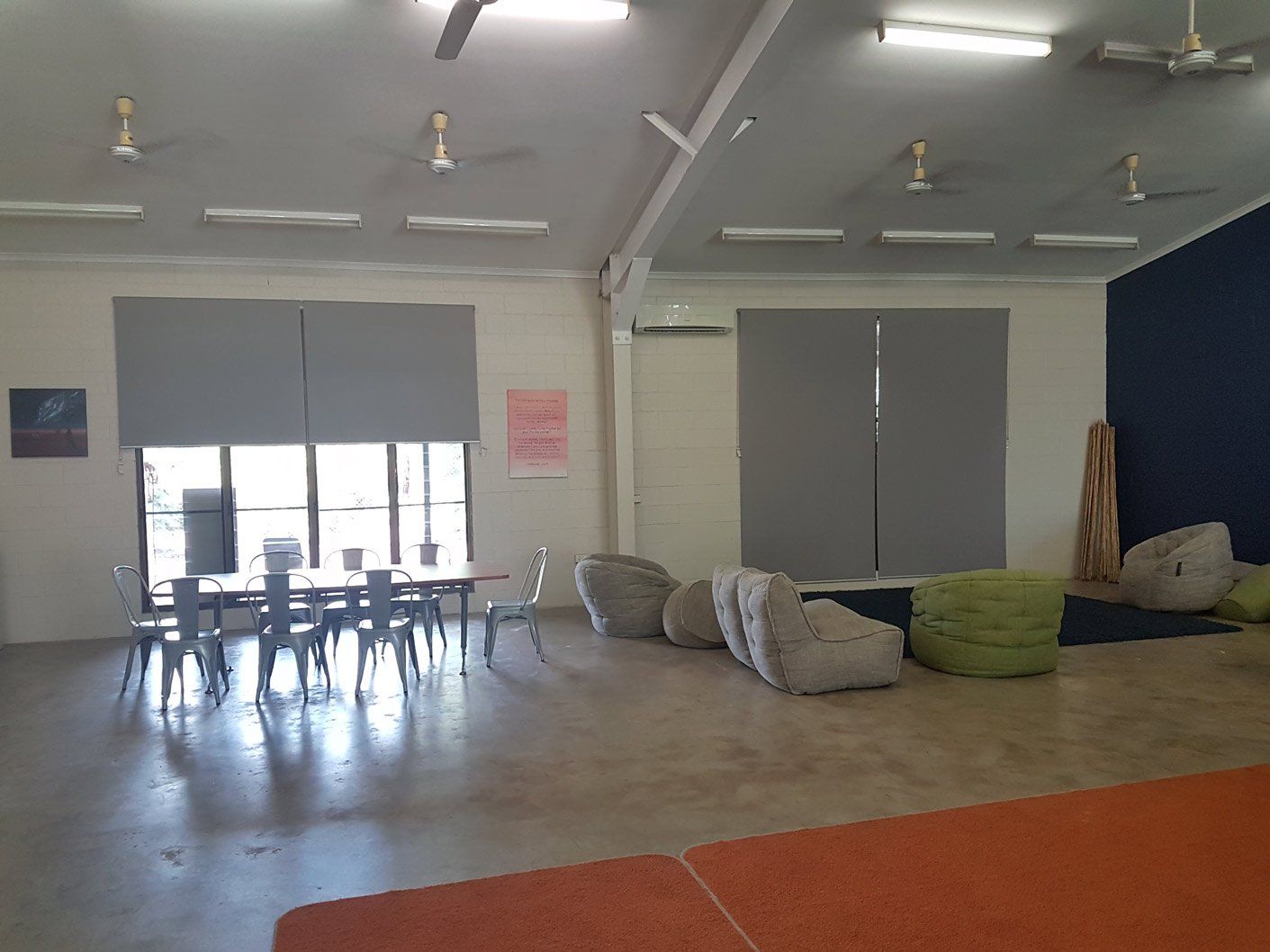 Steel Chairs, Table, Ottoman Chairs — Blinds Installation in Winnellie, NT
