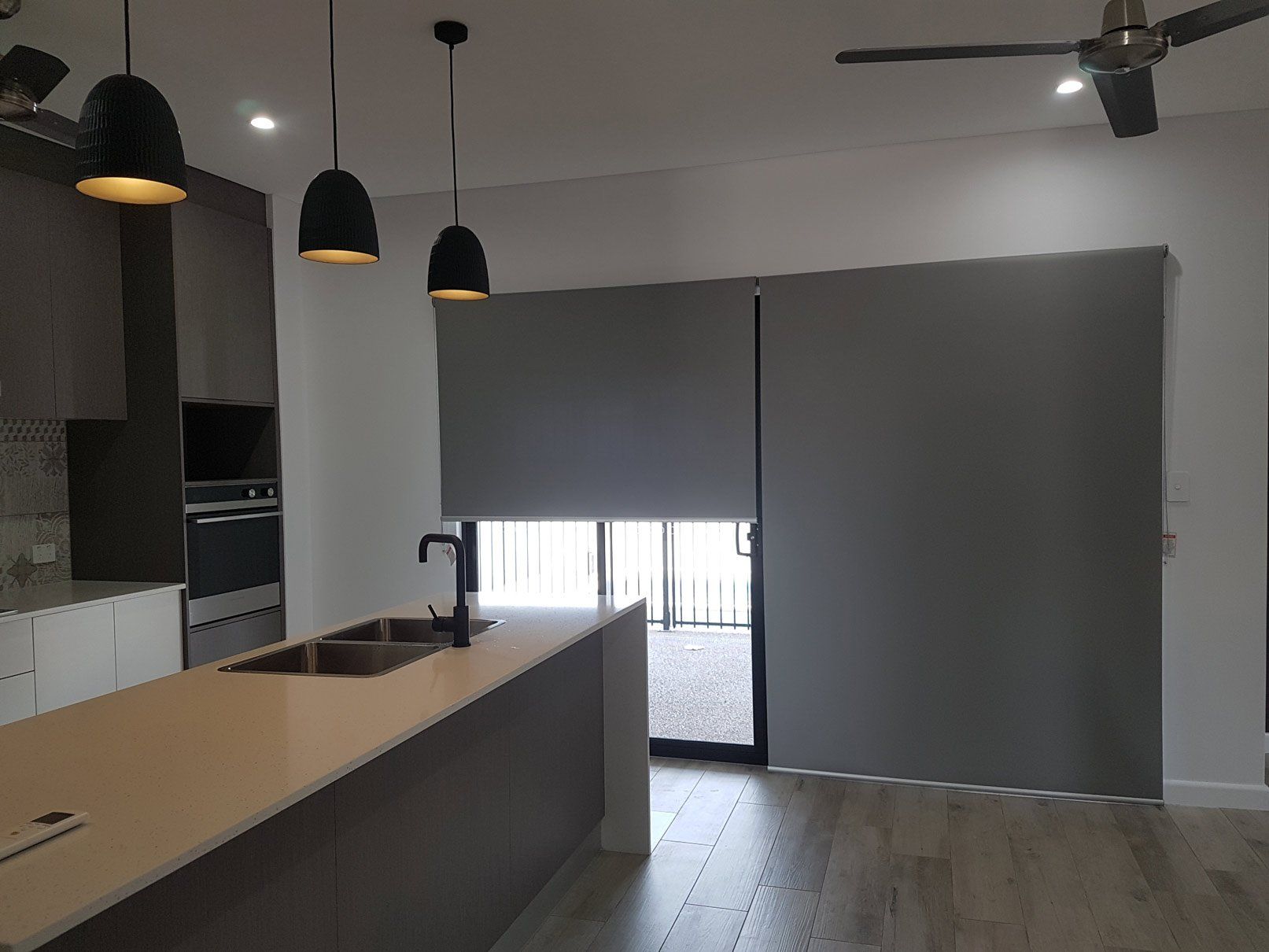 Kitchen Tabletop With Faucet And Sink — Blinds Installation in Winnellie, NT